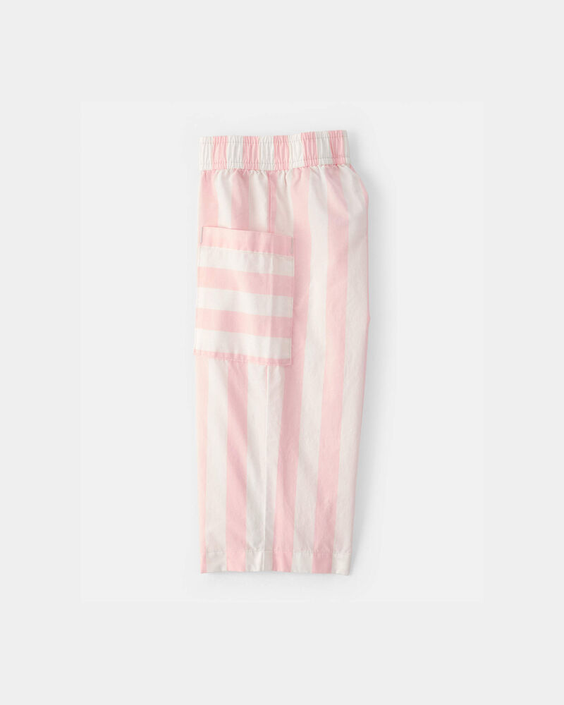 B&eacute;b&eacute; fille - Pantalon &agrave; rayures - Rose/Ivoire, image 3 sur 4 diapositives