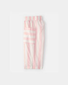 B&eacute;b&eacute; fille - Pantalon &agrave; rayures - Rose/Ivoire, image 3 sur 4 diapositives
