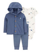 Bébé Ensemble 3 pièces cardigan Little à étable, image 1 sur 6 diapositives