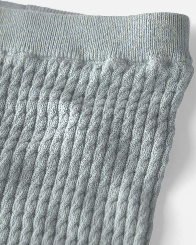 Baby 2-Piece Organic Cotton Cable Sweater Knit Top & Pant Set, image 2 of 4 slides