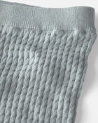 Baby 2-Piece Organic Cotton Cable Sweater Knit Top & Pant Set, image 2 of 4 slides