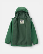 Boys Solid Midweight Fleece Lined Jacket- Green , image 2 of 3 slides