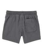 Toddler Pull-On Twill Shorts - Grey, image 4 of 6 slides