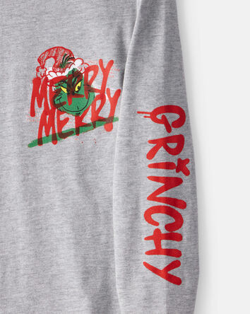 Boys Dr. Seuss™ The Grinch Long-Sleeve Graphic Tee - Grey, 
