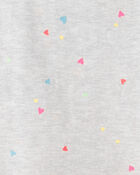 Girls Heart Top - Grey, image 2 of 3 slides