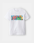 Gar&ccedil;ons - T-shirt &agrave; imprim&eacute; &copy;MARVEL - Blanc, image 1 sur 4 diapositives