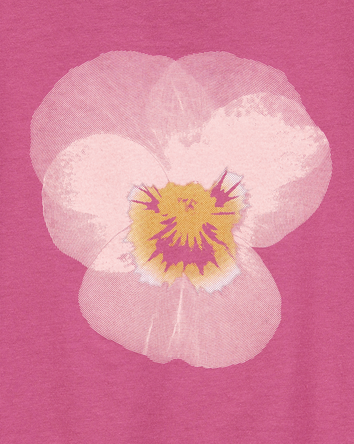 Kid Tropical Flower Short-Sleeve Graphic Tee - Pink, 