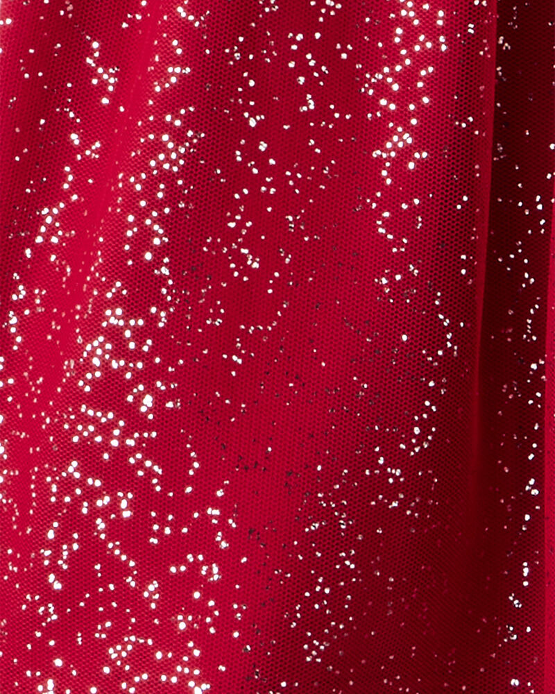 Girls Christmas 2-Piece Joy Long-Sleeve Top & Skirt Set - White, image 2 of 4 slides