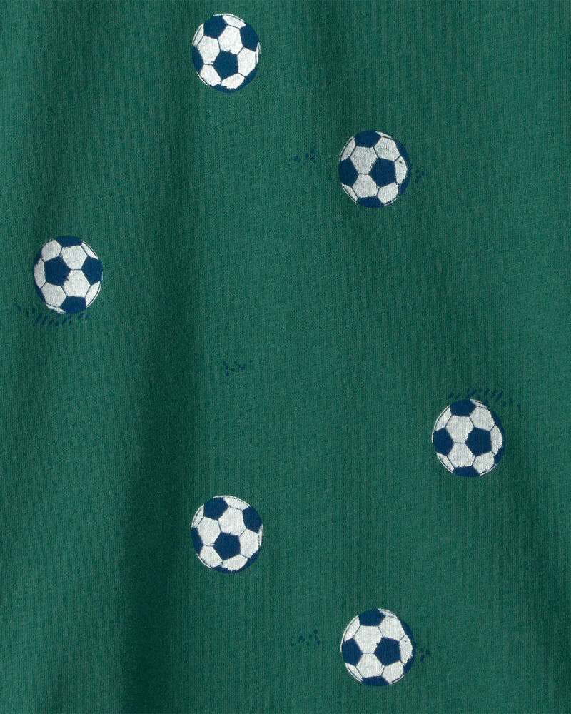Kids Soccer T-Shirt - Green, image 2 of 3 slides