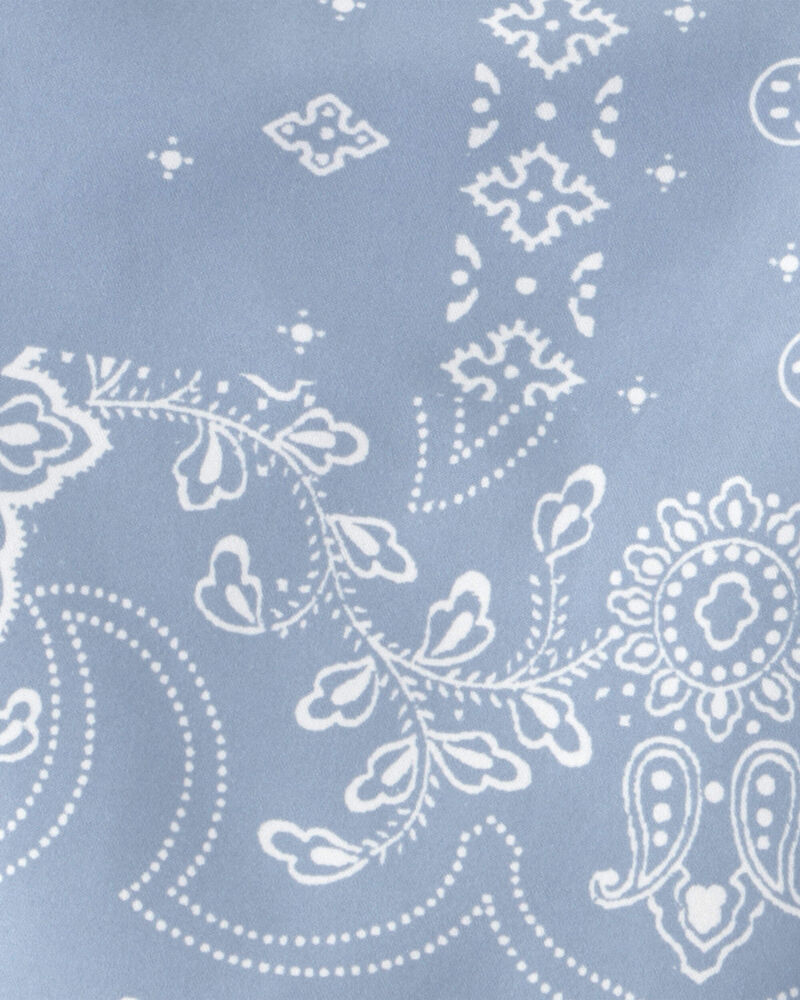 Gar&ccedil;ons - Short maillot de bain &agrave; motif bandana - Bleu, image 3 sur 3 diapositives