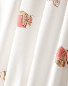 Baby Fall Print PurelySoft Long-Sleeve 2-Way Zip Sleeper- White, image 6 of 8 slides