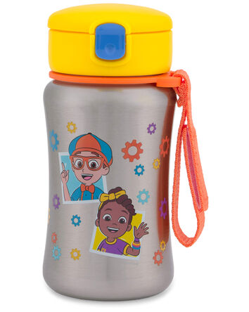 Blippi & Meekah Stainless Steel Straw Bottle, 