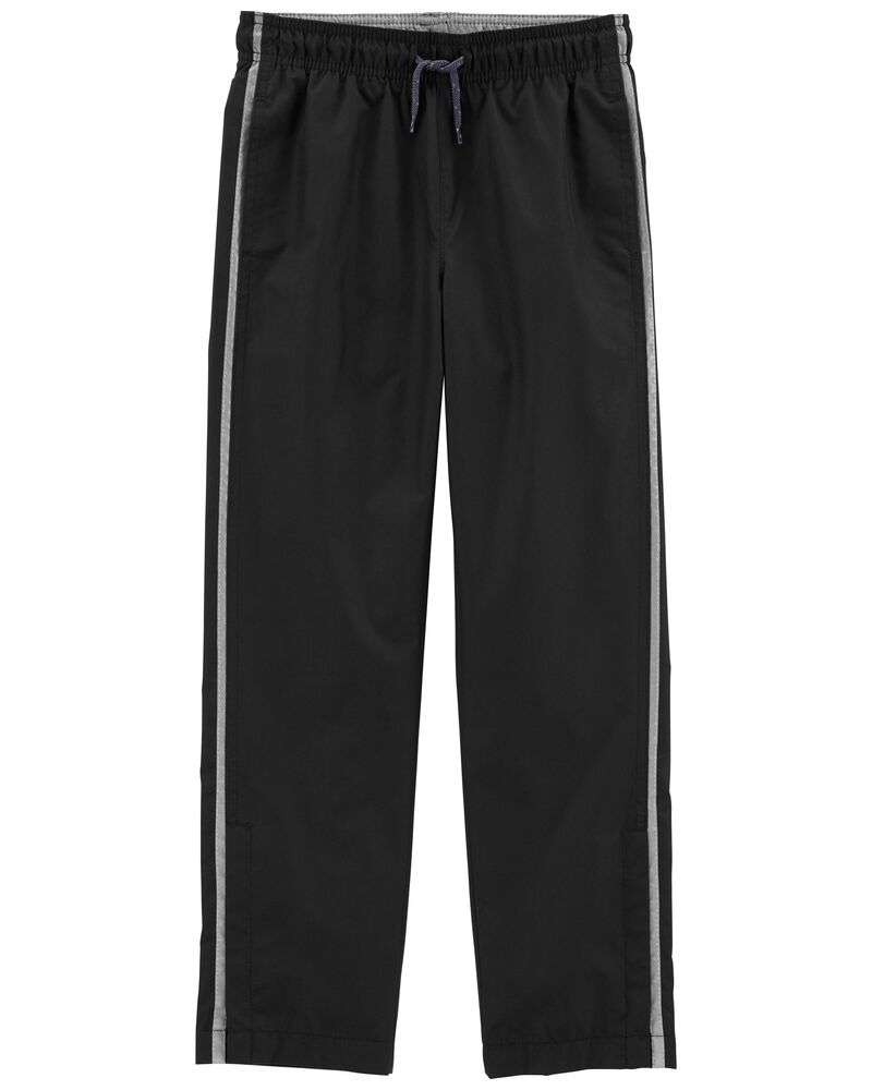 Black Active Reflective WarmUp Pants