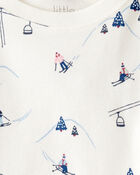 Toddler Organic Cotton Pyjamas in Snowy Slopes Print, image 3 of 4 slides
