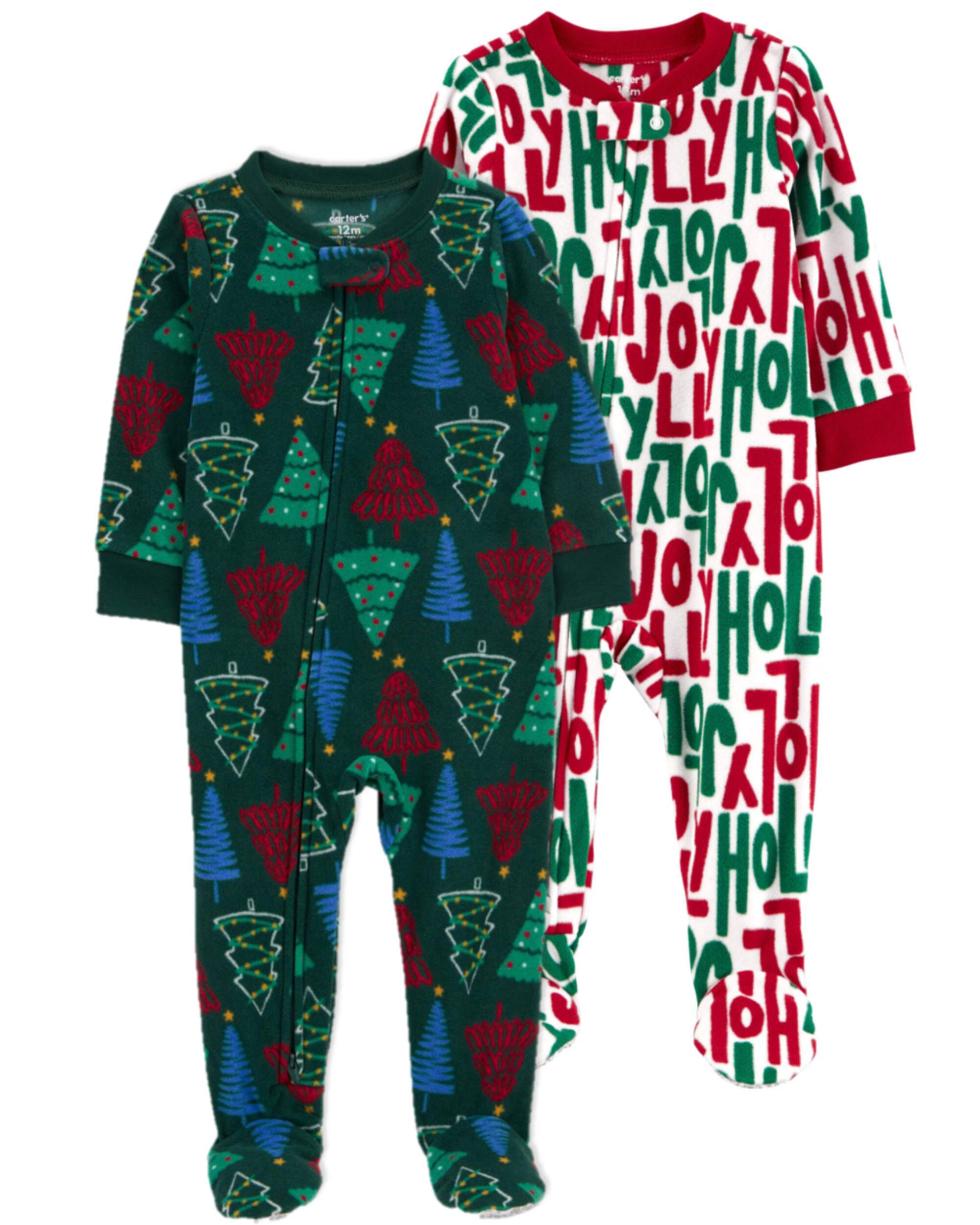 Footed christmas pajamas for toddlers hotsell