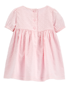 Bébé Robe à basque texturée - Rose, image 2 sur 5 diapositives