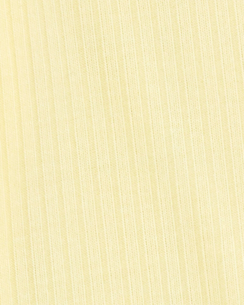 Baby Solid 2-Way Zip PurelySoft Convertible Foot Sleeper Pyjamas - Yellow, image 4 of 8 slides