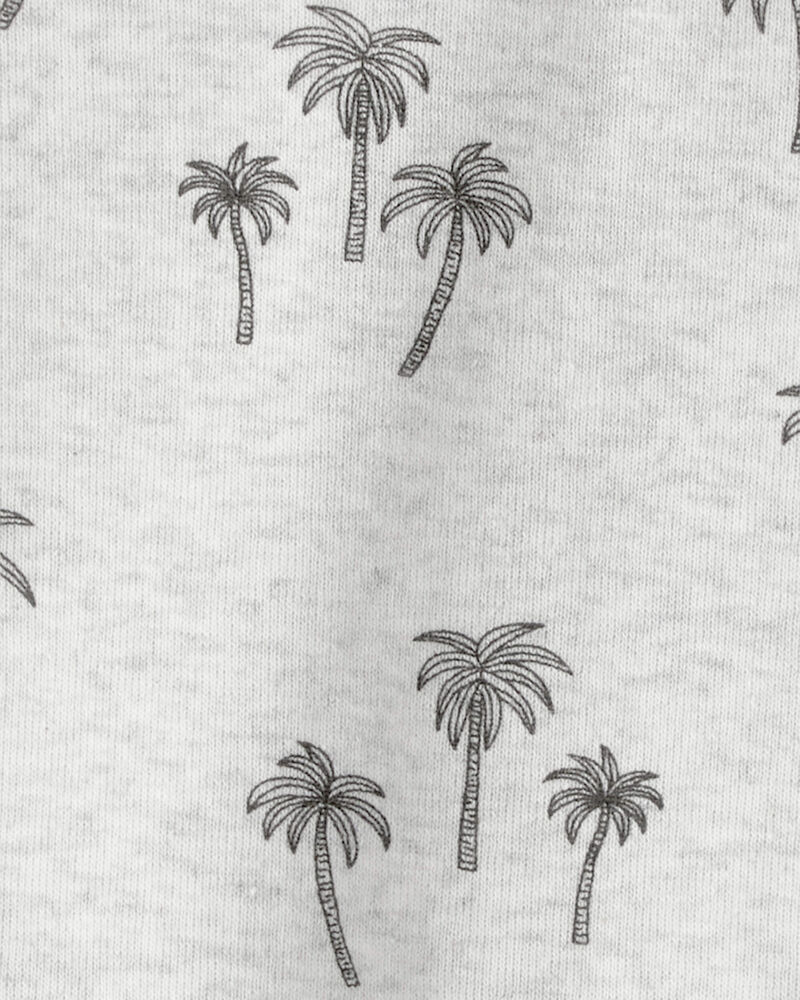 Baby 2-Piece Organic Cotton Pajamas in Palm Trees, image 3 of 4 slides