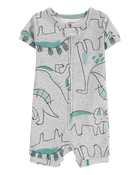 Baby Dinosaur Print Snug Fit Cotton 1-Piece Pyjamas, image 1 of 4 slides