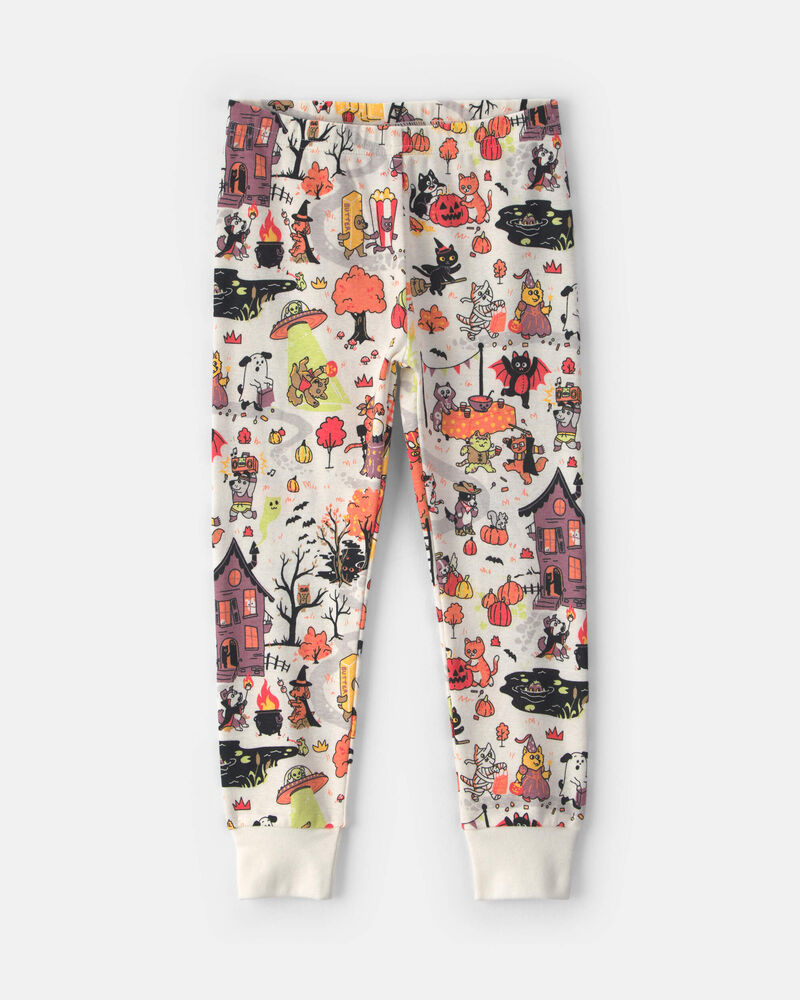 Toddler 2-Piece Halloween Scavenger Hunt 100% Cotton Snug Fit Pyjama Set, image 3 of 5 slides