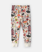 Toddler 2-Piece Halloween Scavenger Hunt 100% Cotton Snug Fit Pyjama Set, image 3 of 5 slides