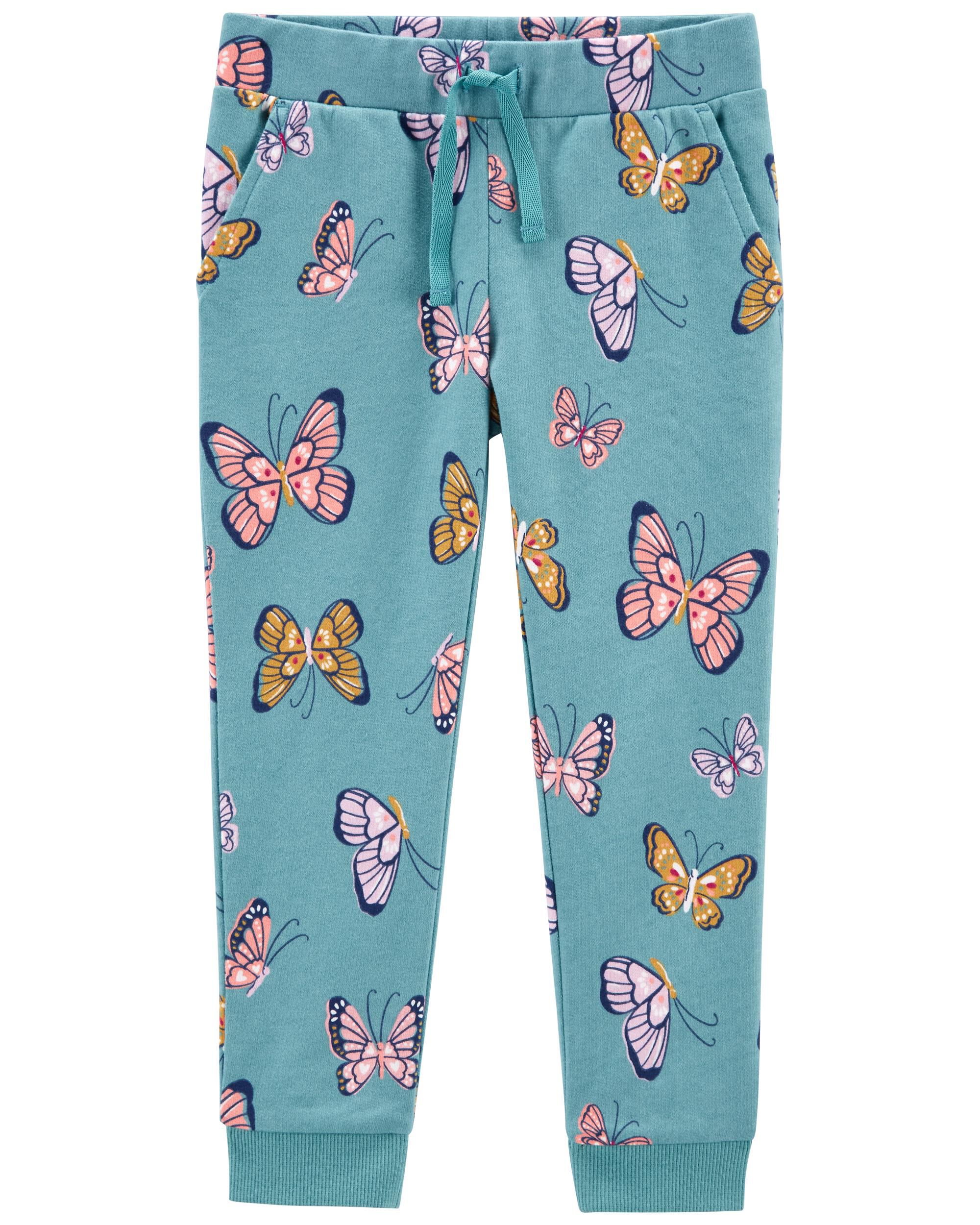 Toddler Girl Butterfly Joggers