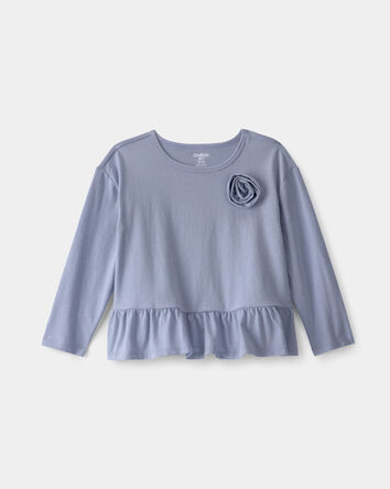 Tout-petit fille - Haut &agrave; manches longues et basque, rose &ndash; Bleu, 