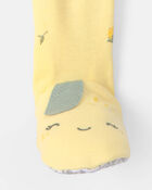 Baby Lemon 100% Cotton Snug Fit 1-Piece Pyjama Set - Yellow, image 3 of 5 slides