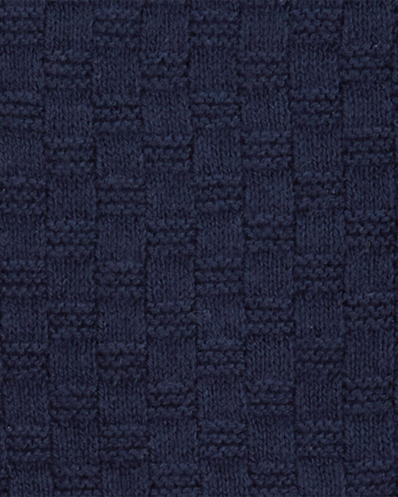 Bébé Ensemble 2 pièces Henley en tricot et short, image 3 sur 4 diapositives