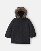 Toddler Boy  Classic Winter Parka- Black, image 1 of 3 slides