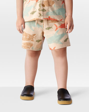 Enfant en bas âge Short à enfiler à motifs marins, 