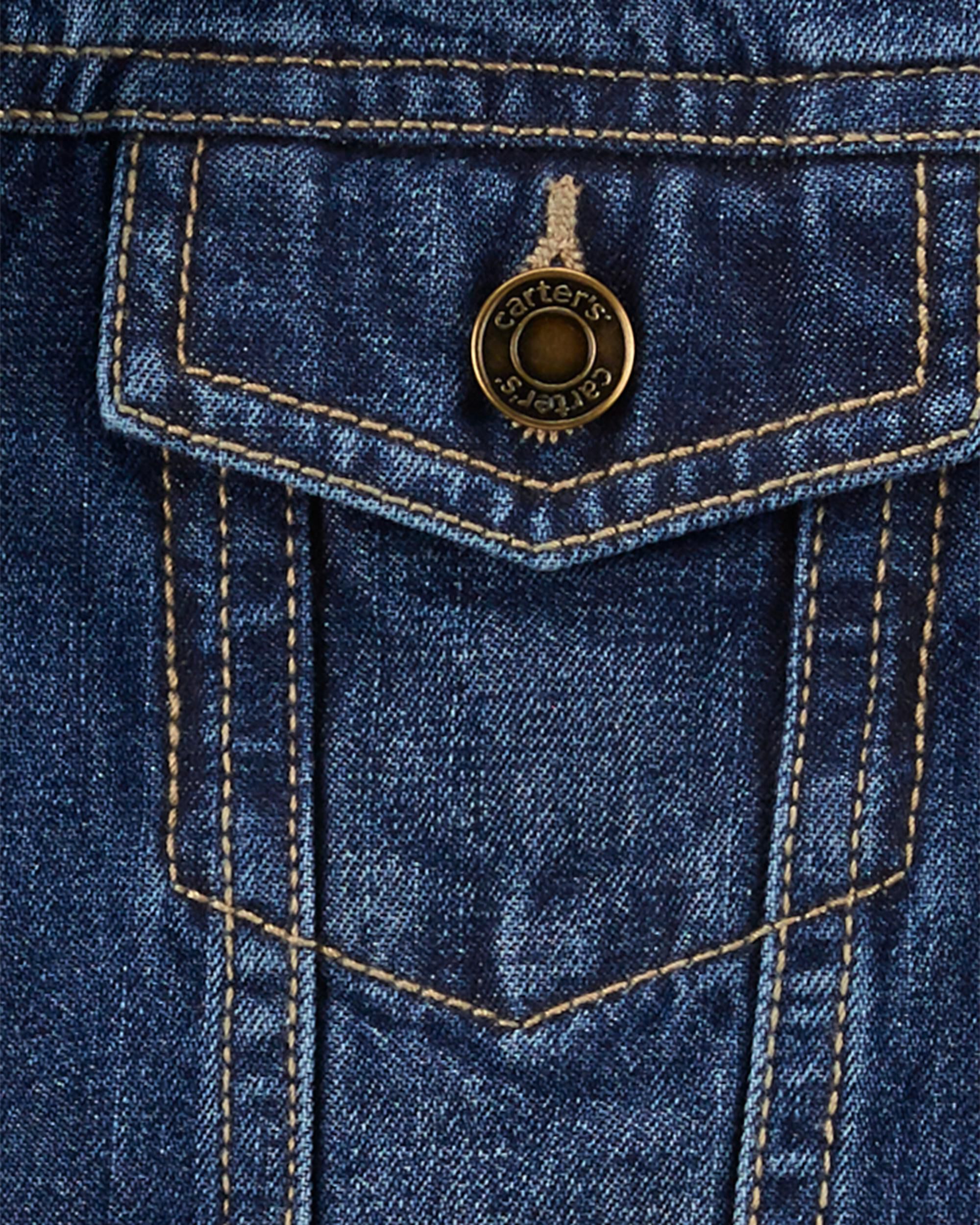 Kids Girls Girls Basic Denim Jacket 7 Carter s