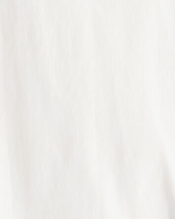 Enfant en bas &acirc;ge T-shirt &agrave; manches courtes &agrave; poche de couleur unie - Blanc, 