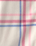 Girls 2-Piece Plaid Fleece Chambray Layering Set, image 3 of 4 slides