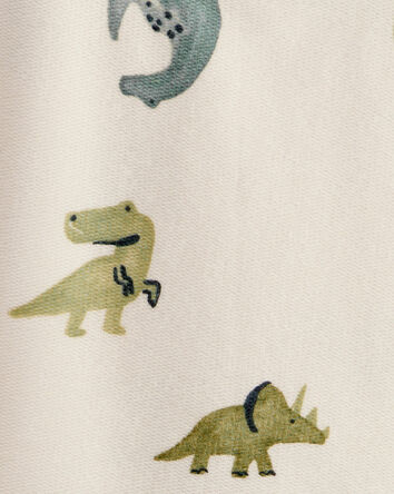 Tout-petit garçon - Ensemble chandail à manches longues et pantalon en jersey bouclette avec dinosaures – Ivoire, 
