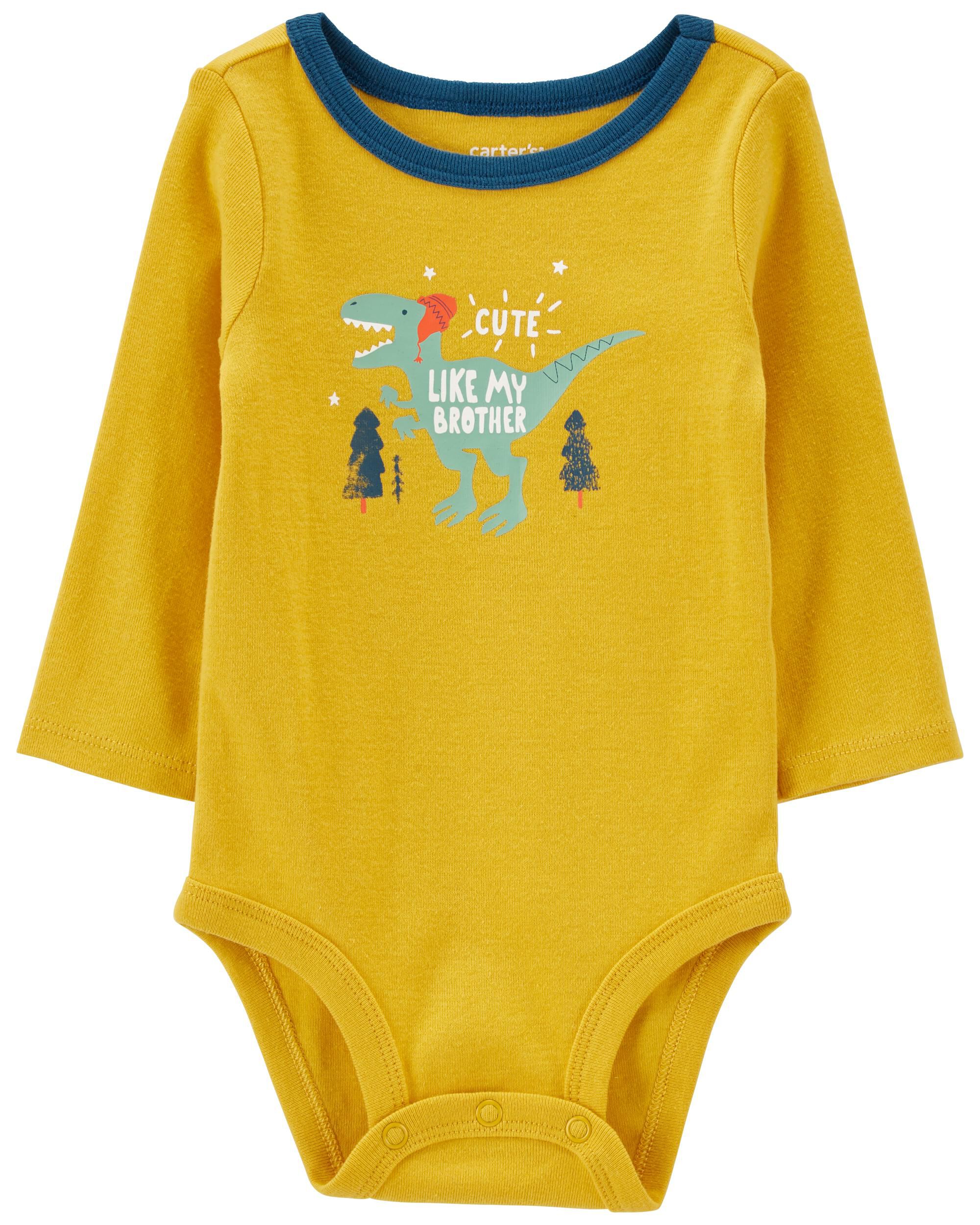 Yellow long sleeve store onesie