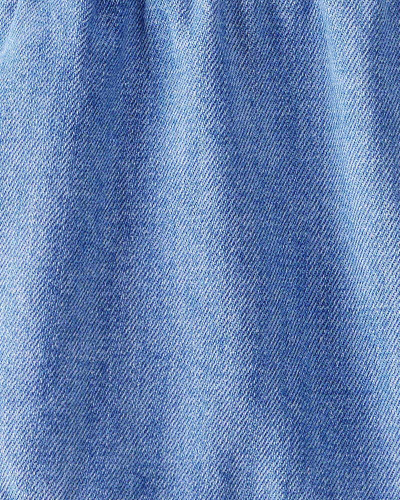 Toute-petit fille - Robe en denim de coton biologique, image 4 sur 4 diapositives