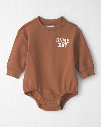 Baby Organic Cotton 'Game Day' French Terry Graphic Bubble, 