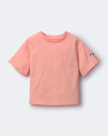Tout-petit fille - T-shirt &agrave; manches roul&eacute;es &ndash; Rose clair, 