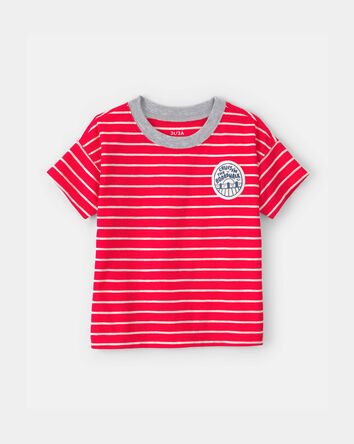 Toddler Boy Striped T-Shirt - Red, 