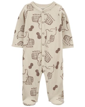 Elephant Snap-Up Thermal Sleeper Pyjamas, 