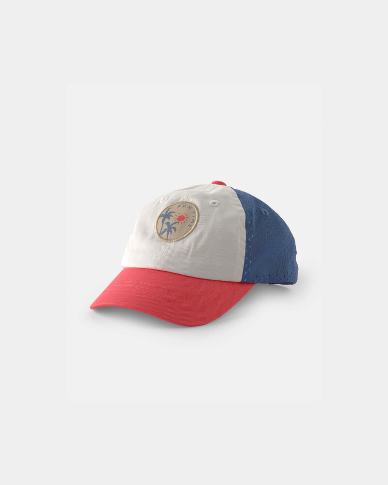 Baby Boy Beach Baseball Hat - Blue/Red, image 1 of 2 slides