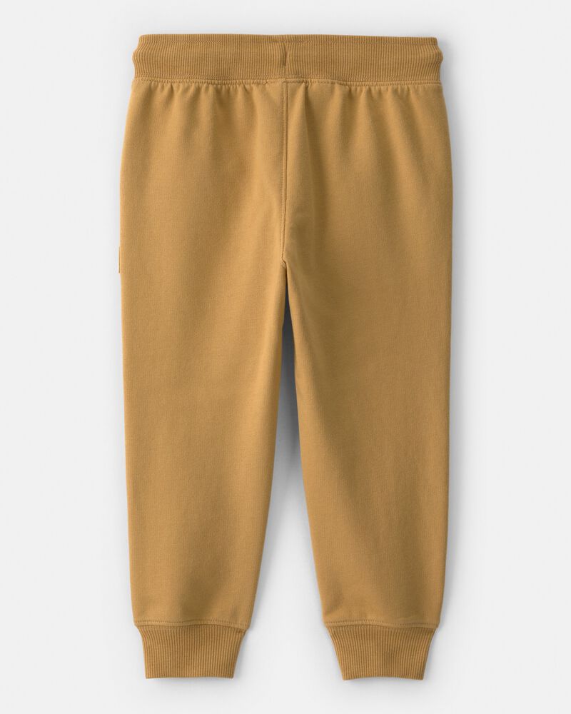 Toddler Boy French Terry Joggers - Brown, image 2 of 5 slides