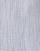 Enfant en bas âge Robe rayée en gaze de coton biologique, image 4 sur 5 diapositives