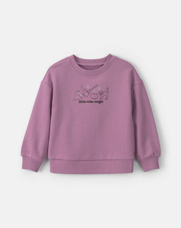 Toute-petit fille - Chandail en jersey bouclette &laquo;Little Miss Magic&raquo; d&rsquo;Halloween &ndash; Mauve, 