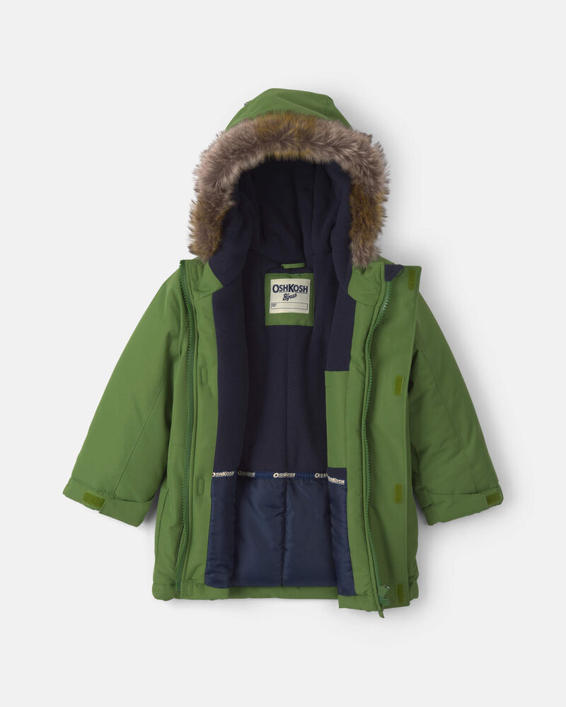 Toddler Boy Winter Parka- Green, image 2 of 3 slides