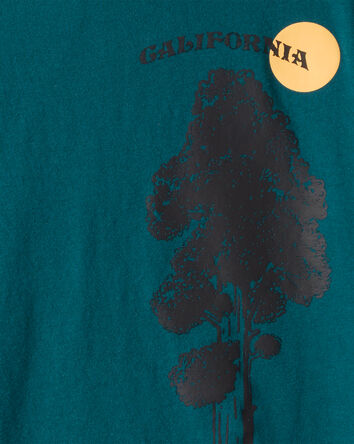 Gar&ccedil;ons - T-shirt graphique &agrave; manches longues arbre de la Californie &ndash; Vert, 