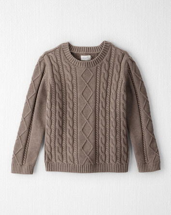 Chandail en tricot torsadé en coton biologique, 
