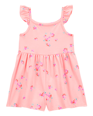 Toddler Floral Print Romper, 