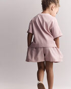 Toddler Girl Swing Short with Pockets - Rose, image 5 of 7 slides